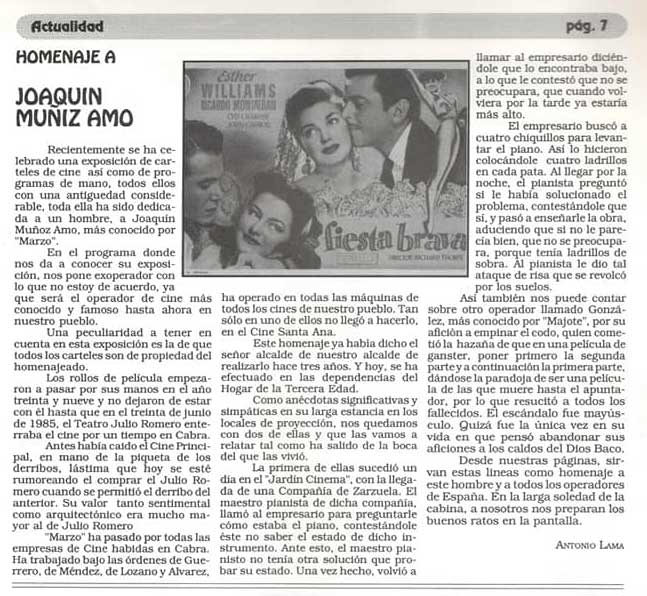 Fotos del teatro, cine y espectaculos de Cabra