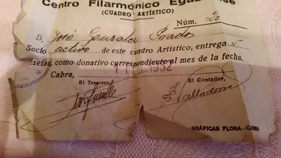 Fotos del Centnro Filarmónico egabrense, Cabra.