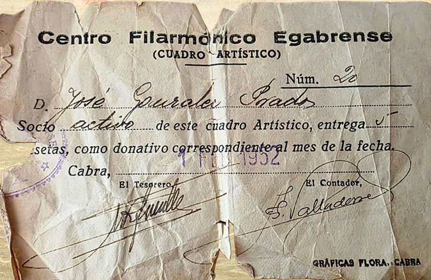 Fotografías relativa documentos de Cabra en el Recuerdo