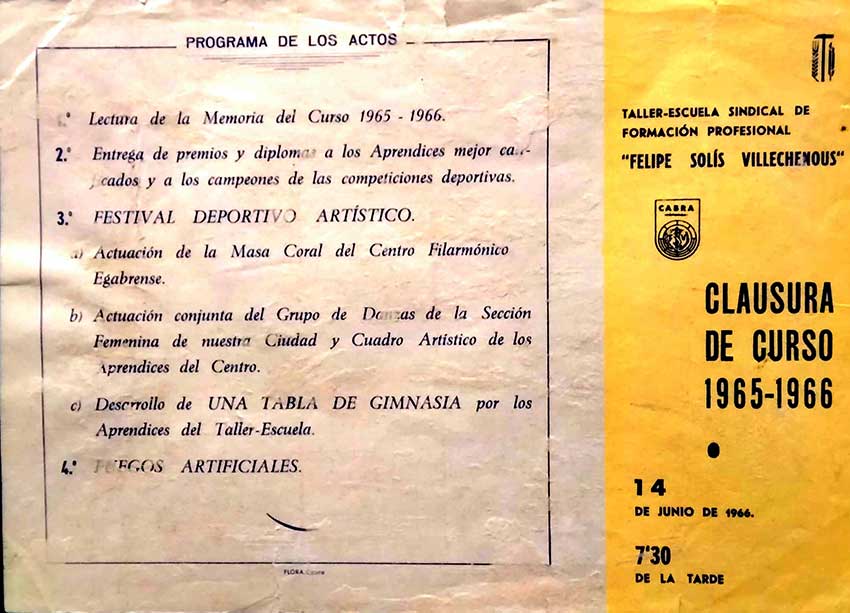 Foto relativa al centro de enseñanza las Escuelas Felipe Solís Villachenous de Cabra de Córdoba