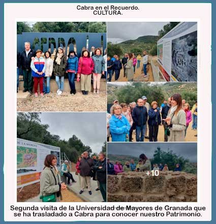 Segunda visita de la Universidad de Mayores de Granada que se ha trasladado a Cabra para conocer nuestro Patrimonio.