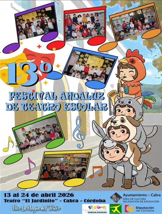 13º Festival Andaluz de Teatro Escolar Cabra abril 2026