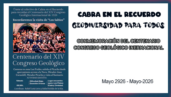  Cabra en el Recuerdo en el Cogreso Geologico 2026. Cabra mayo 2026