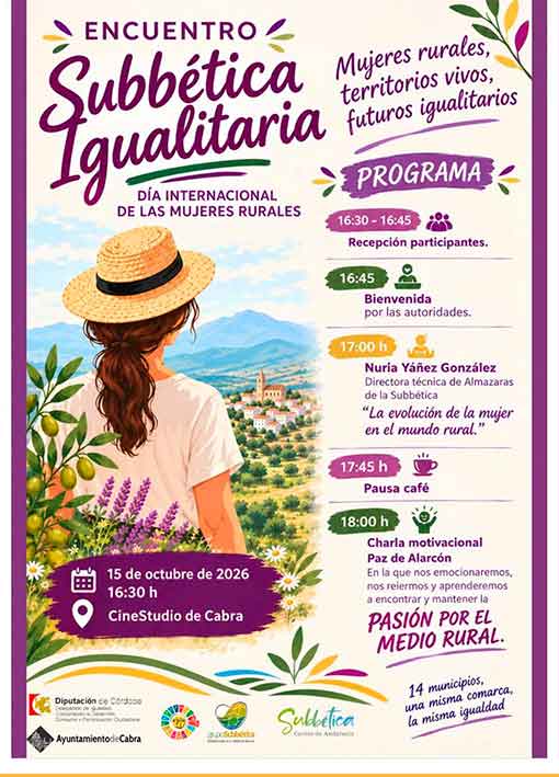 Encuentro «Subbética igualitaria». Cabra octubre 2026