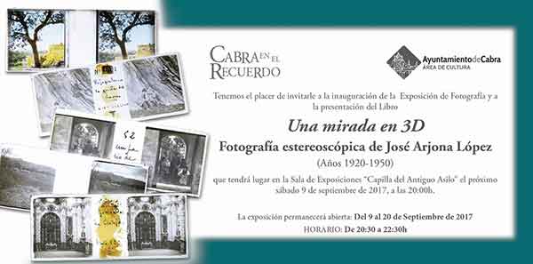 «Un mirada en 3D. Fotografía esteroscópica de José Arjona López (1920-1950)»