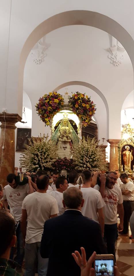 Foto de la subida de la Virgen de la Sierra 7 de octubre 2018