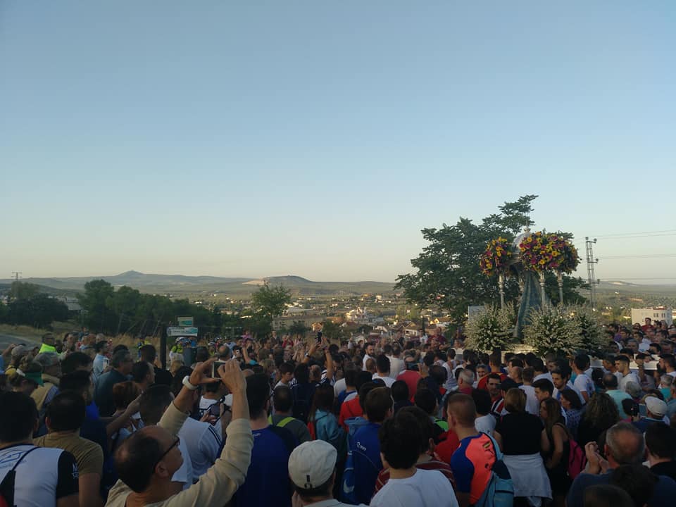 Foto de la subida de la Virgen de la Sierra 7 de octubre 2018