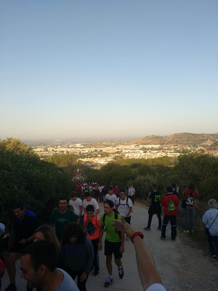 Foto de la subida de la Virgen de la Sierra 7 de octubre 2018