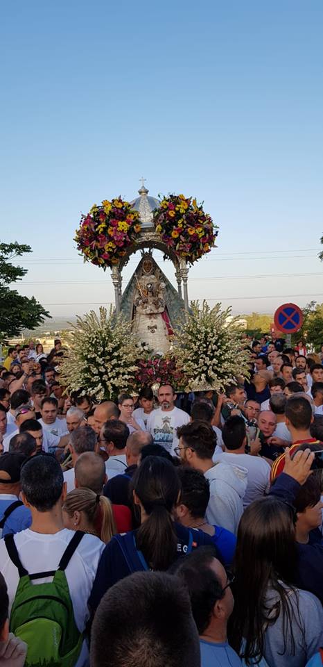 Foto de la subida de la Virgen de la Sierra 7 de octubre 2018