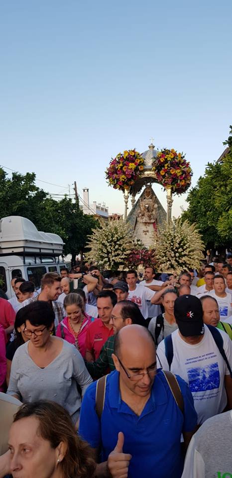 Foto de la subida de la Virgen de la Sierra 7 de octubre 2018