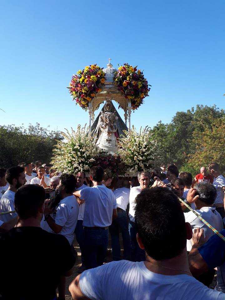 Foto de la subida de la Virgen de la Sierra 7 de octubre 2018