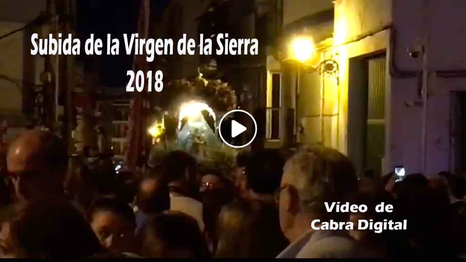 Foto de la subida de la Virgen de la Sierra 7 de octubre 2018