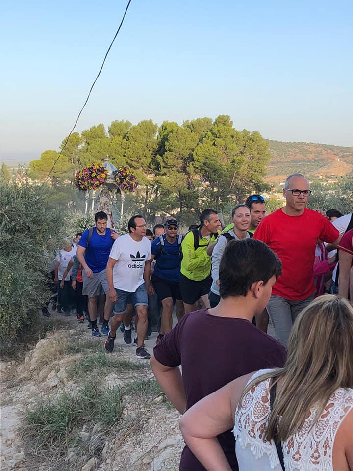 Foto de la subida de la Virgen de la Sierra 7 de octubre 2018