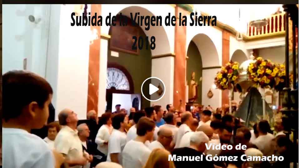 Foto de la subida de la Virgen de la Sierra 7 de octubre 2018