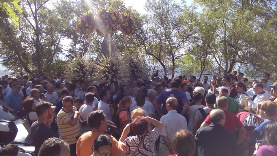 Foto de la subida de la Virgen de la Sierra 7 de octubre 2018