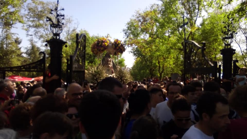 Foto de la subida de la Virgen de la Sierra 7 de octubre 2018
