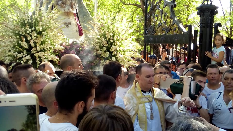 Foto de la subida de la Virgen de la Sierra 7 de octubre 2018