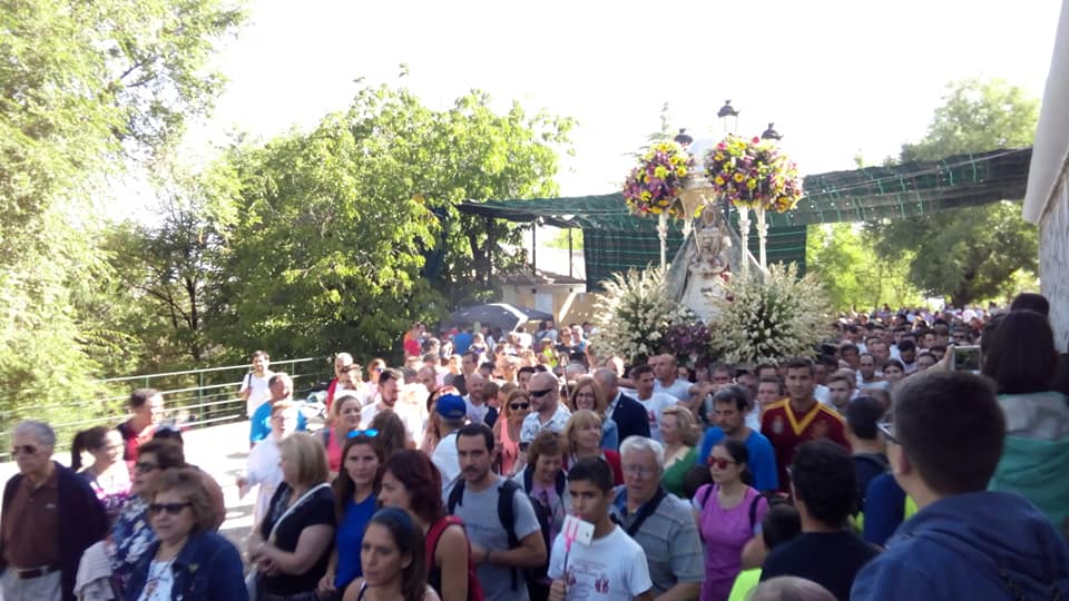 Foto de la subida de la Virgen de la Sierra 7 de octubre 2018