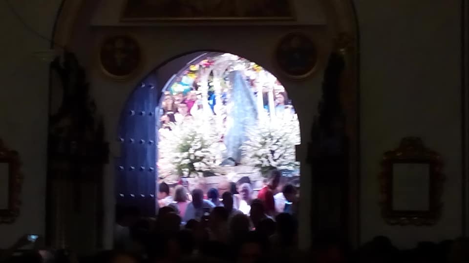 Foto de la subida de la Virgen de la Sierra 7 de octubre 2018