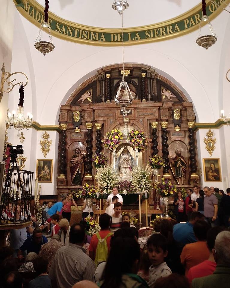 Foto de la subida de la Virgen de la Sierra 7 de octubre 2018