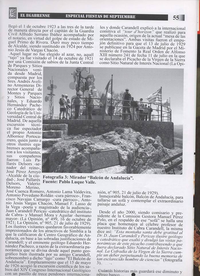 Recopilación de fotos y artículos de «El egabrense». Prensa de Cabra de Córdoba