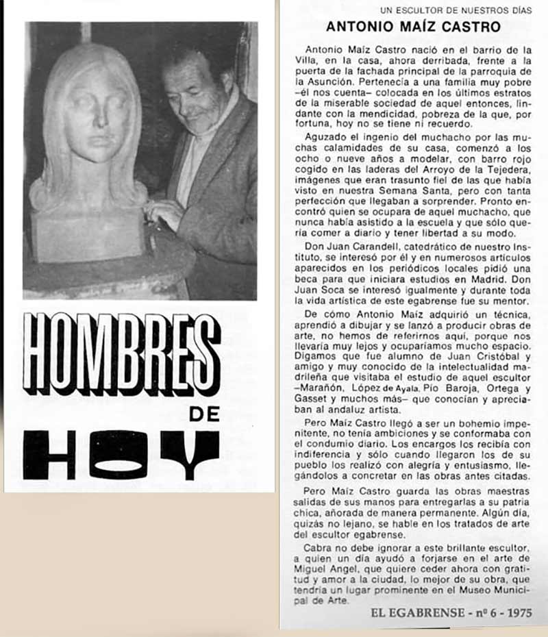 Recopilación de fotos y artículos de «El egabrense». Prensa de Cabra de Córdoba