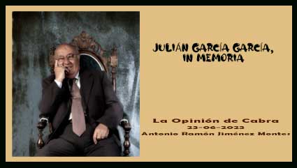 JULIÁN GARCÍA GARCÍA, In memoriam 